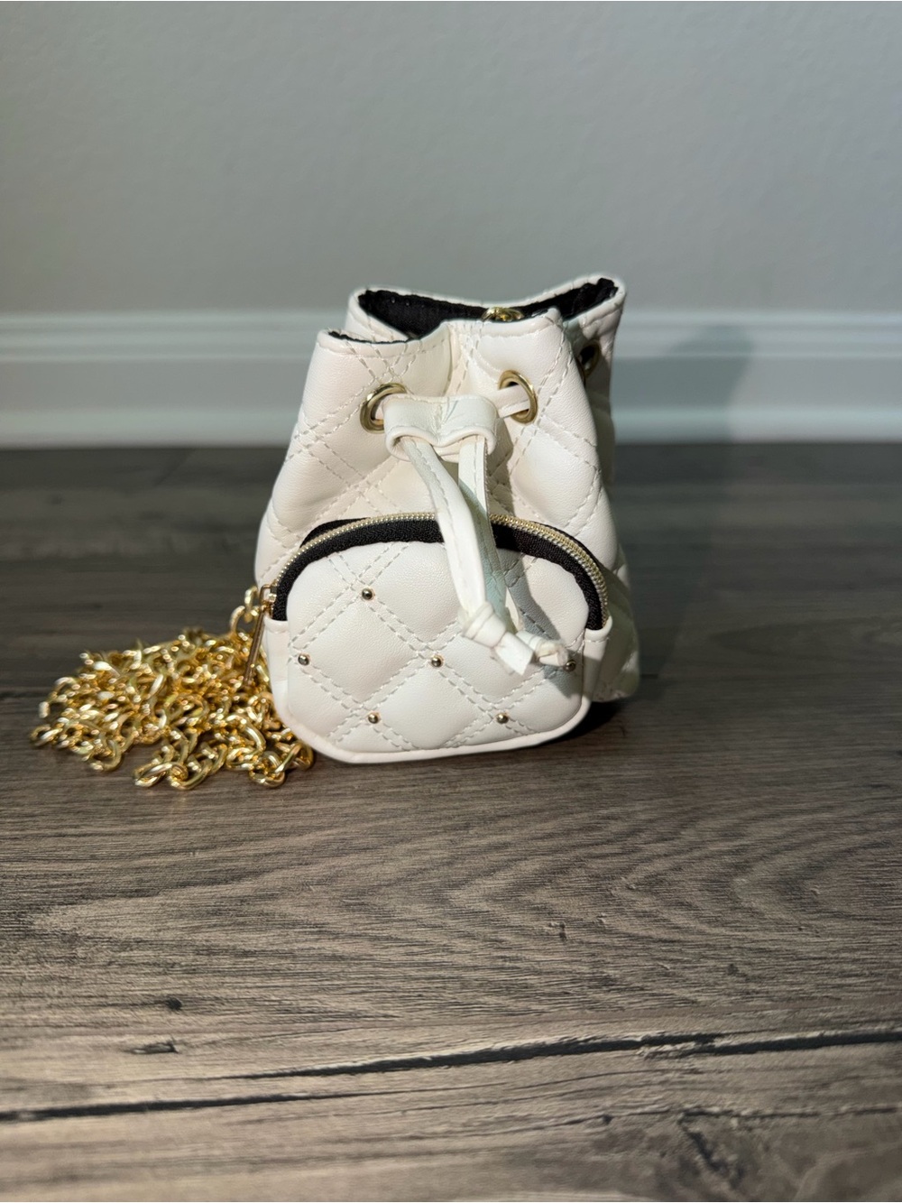 Quilted Drawstring Crossbody Bag
